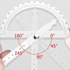 Goniometer Stainless Steel Protractor Metal Ruler Multi Angle Measuring Ruler Carpentry Tool Angle Meter Angle Finder Goniometro 4