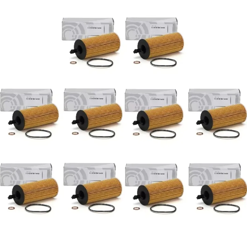 Oil Filter for BMW F20 F21 F22 F87 E90 F30-F34 F80 E92 E93 E91 F83 F82 F36 F10 F07 F11 F13 X1 X3 X4 X5 MINI 11428507683 10pcs Car oil filter