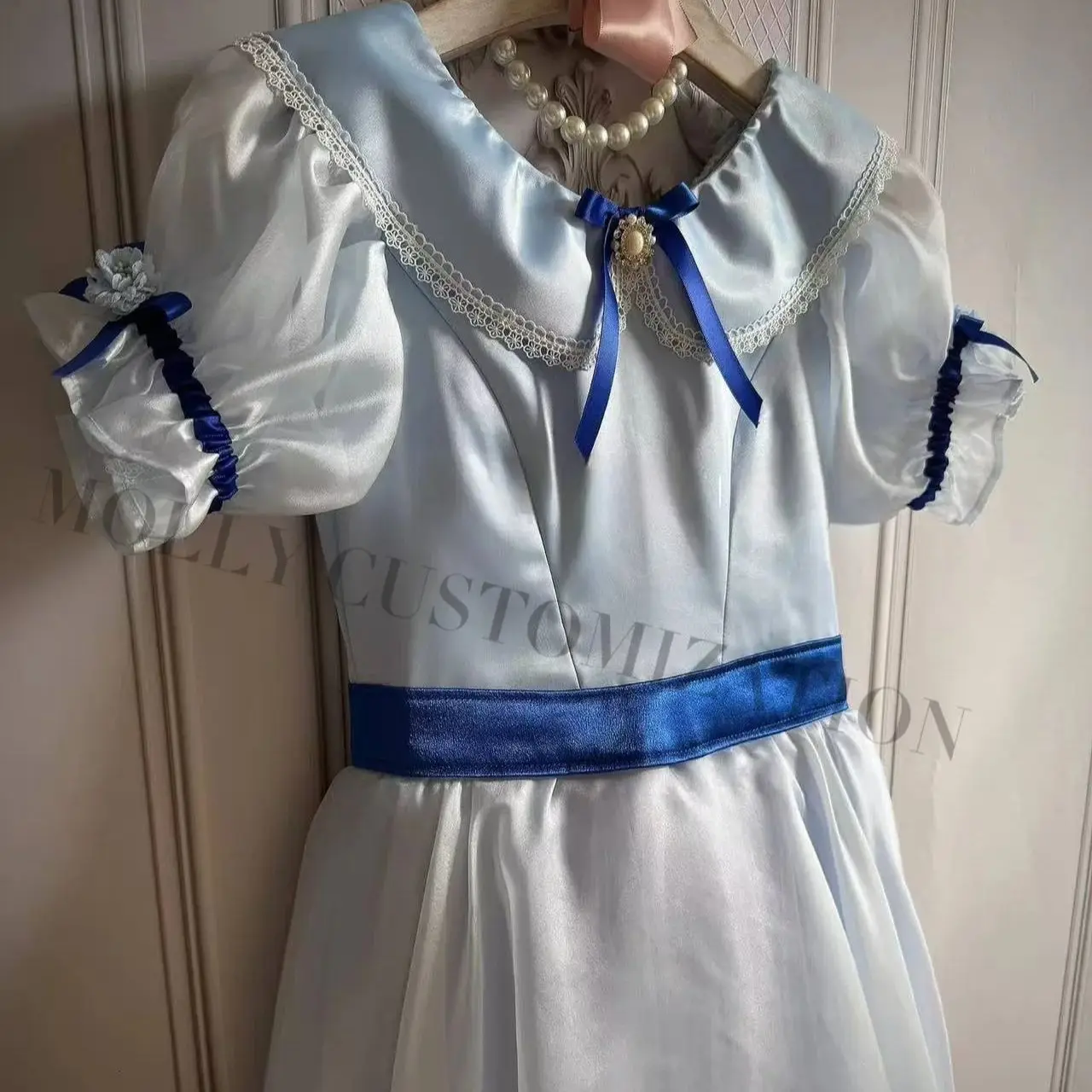 Neues hochwertiges, maßgeschneidertes weißes Ballet-Performance-Schleierkleid für Erwachsene und Kinder. – Detail 4