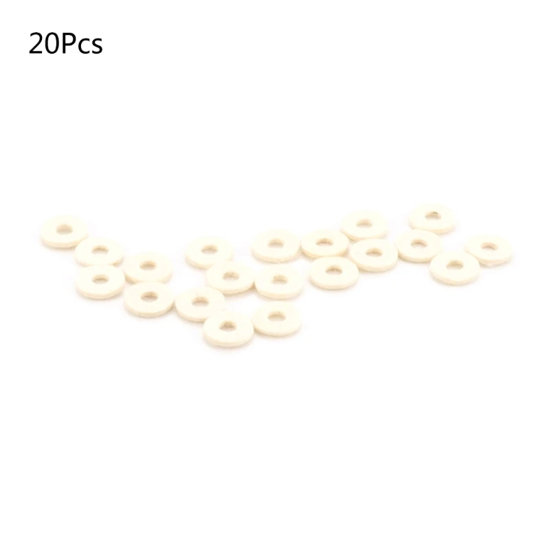 20Pcs 트럼펫 밸브 펠트 와셔 쿠션 패드 악기 부품 교체