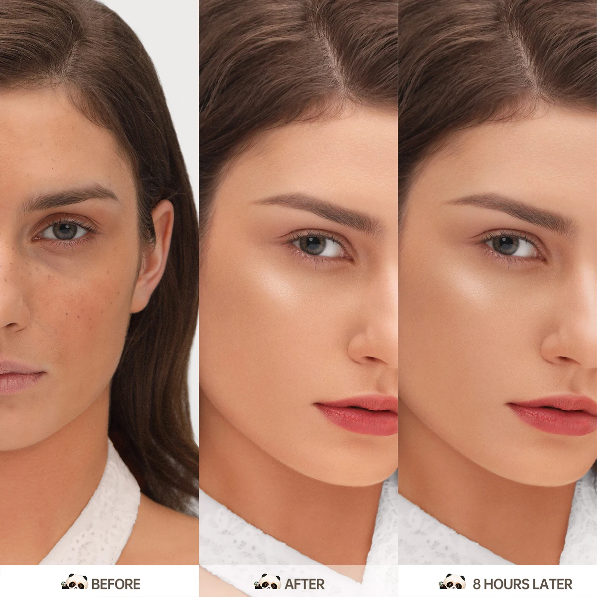 Makeup Panda Land Full Coverage Cushion Foundation Breathable Hydrating Nourishing Poreless Foundation For Sensitive Skin_voghion.com