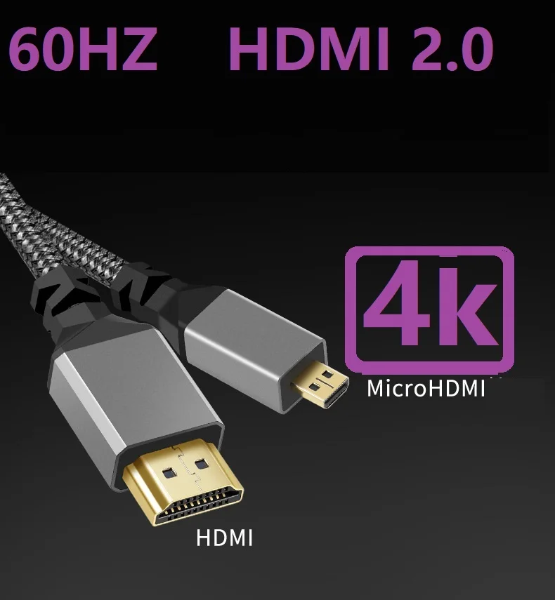 0.3M 1M 2M 4k mini mikro hdmi-compatible lanko bovdenu 2.0 drát 4K 60hz pro Xiaomi xbox PS5 PS4 notebooky hdmi-compatible rozbočovač digitální
