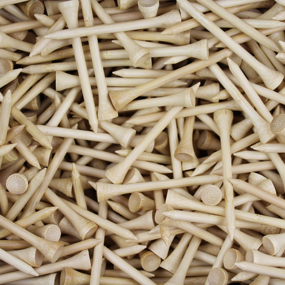 Premium Bamboo Golf Tees - Durable & Eco-Friendly, 100 Pack with Multiple Size Options