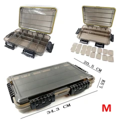 Spacious Waterproof Fishing Tackle and Accessory Organizer Box (M)