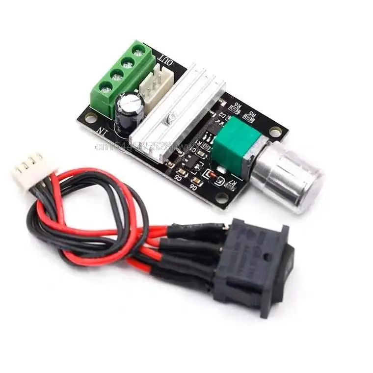 DC 6 to 12 V 24 28VDC 3A 80 W PWM motor speed control Lehr regulator Adjustable Variable potentiometer ON / OFF |