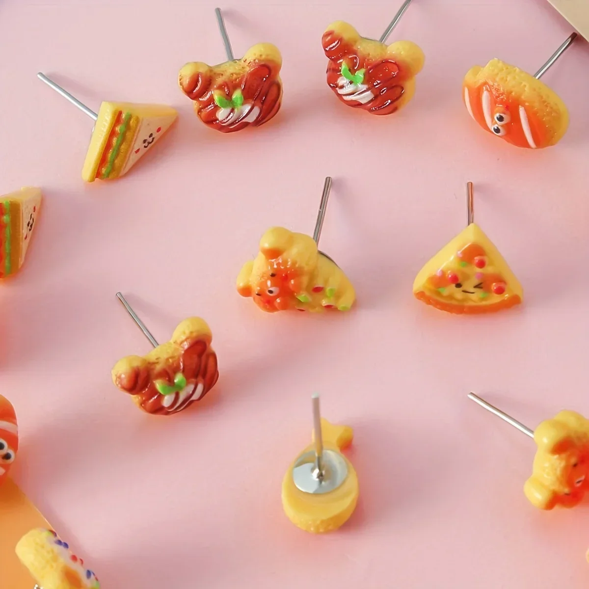 Bohemian Cartoon Animal Earrings, Bread and Sandwich Earrings, Daily, Party, 36 Pairs of Earrings Set Styles Randomly Selected