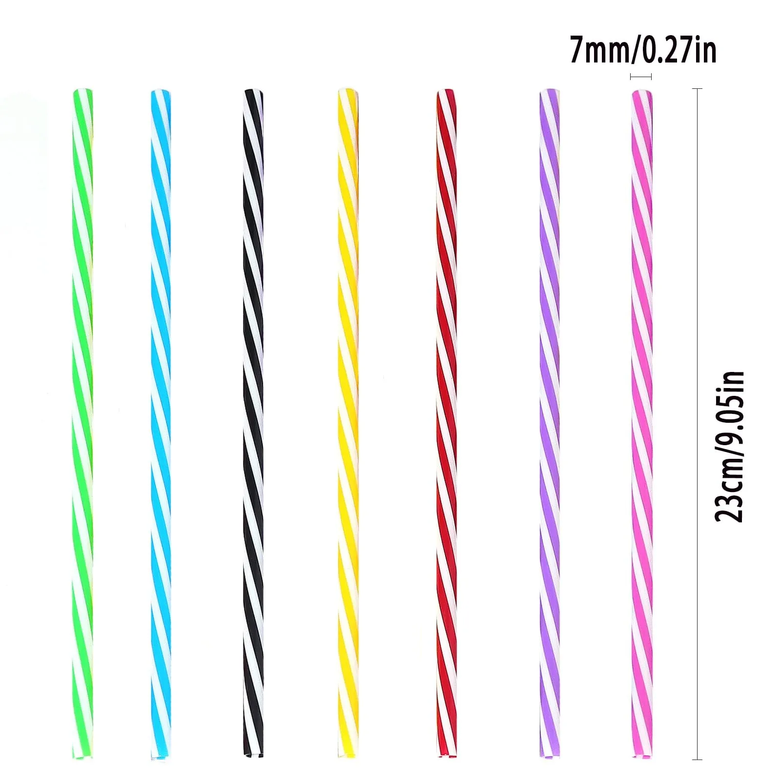 50Pcs Multicolor Straw Drinking Kunststof Straws for Wedding Party Supplies Beverage Kitchen Cocktail Drinking Straws