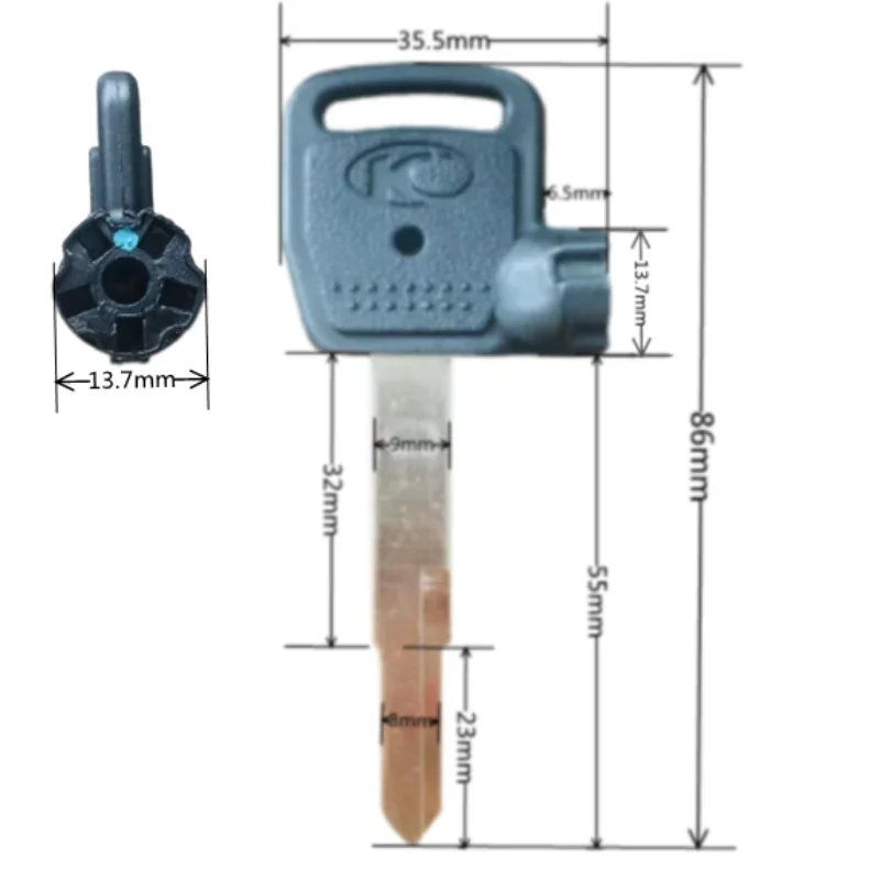 1/3//60P Blank Key Motorcycle Replace Uncut Keys For KYMCO Scooter Magnet Ct Kcc Acc Dynamic KXCT Zero Superdink 125 250 300 400