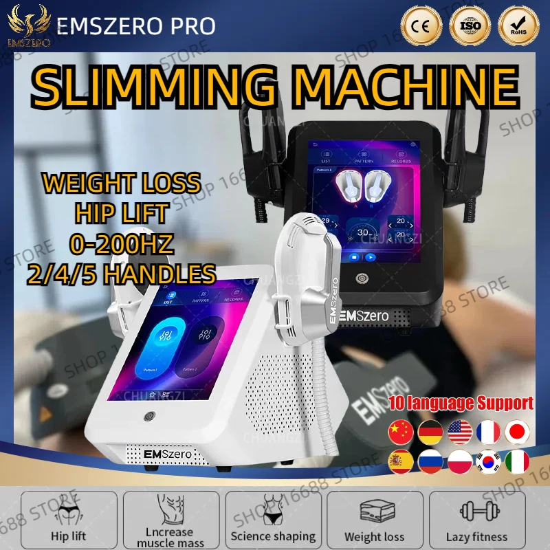 

Emszero Neo Machines 2024 Professional RF 6500w 200hz EMS 5 Handle Emszero Pro HI-EMT Body Sculpt Slimming Beauty Instrument