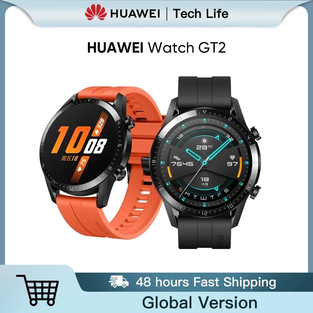 HUAWEI Watch GT2 GT 2 глобальная версия GPS 14 дней работы водонепроницаемый телефон Smart Call