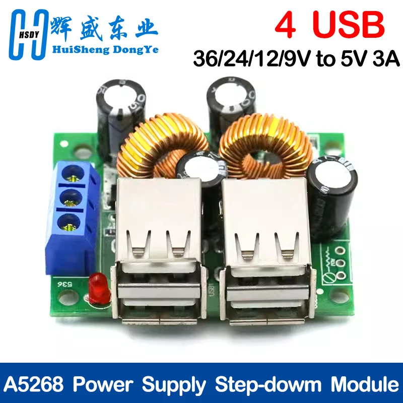 Alimentatore CONVERTITORE Step-Down KIS3R33S DC DC 7V-24V A 5V 3A USB - Foto 10