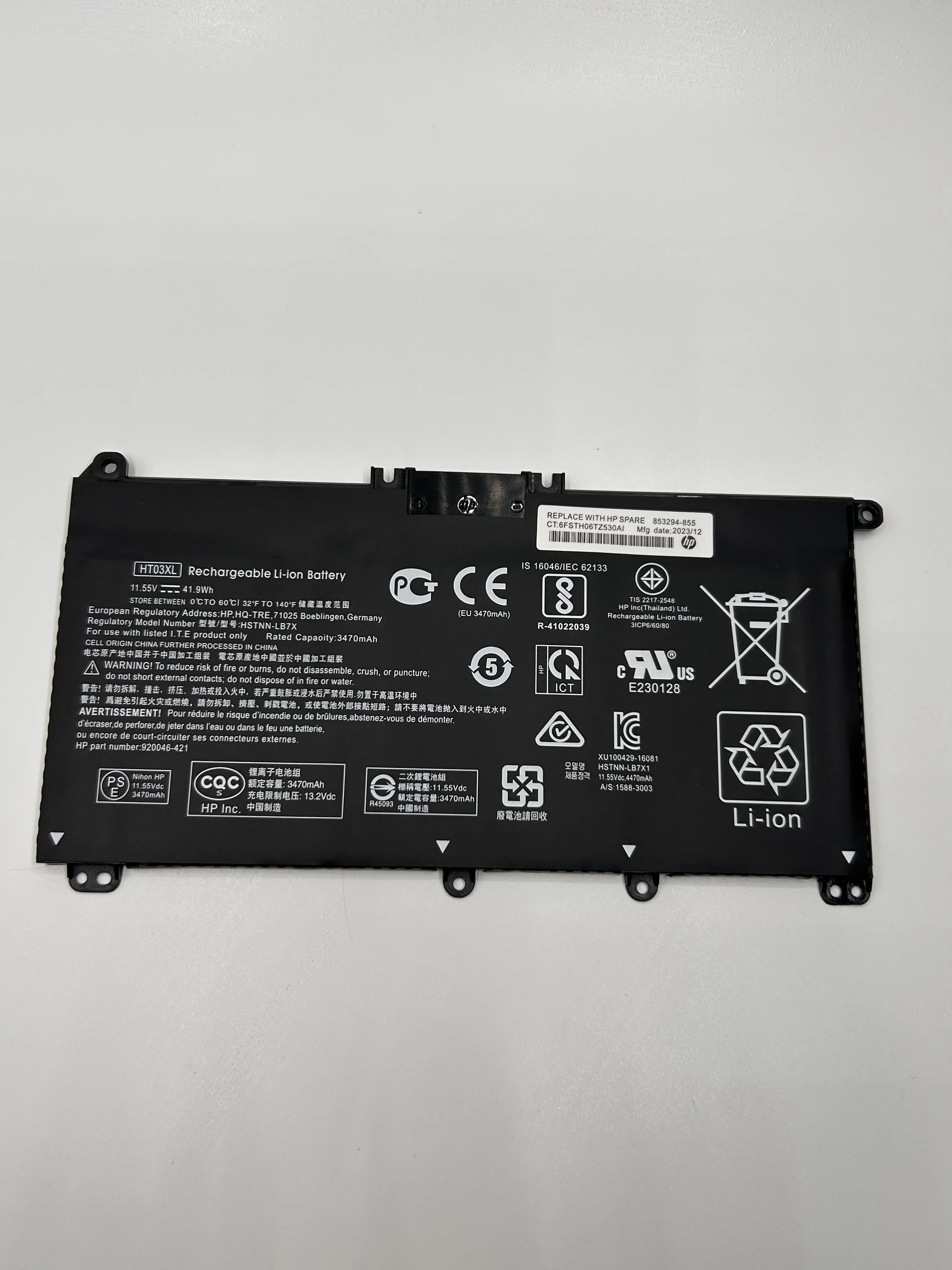 Bateria Ht03xl para hp Pavilion 15-cs0037t 14-ce0034tx 14-ce0025tu 250 255 g7 L11119855 L114212c1 Hstnn-lb8m Db8r Original Novo - Imagem 5