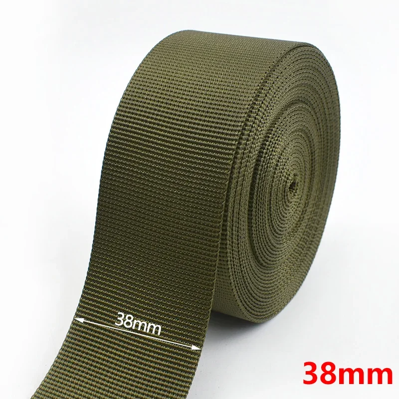 Durable Army Green Nylon Webbing Strap for Safety Belts and Knapsack Sewing