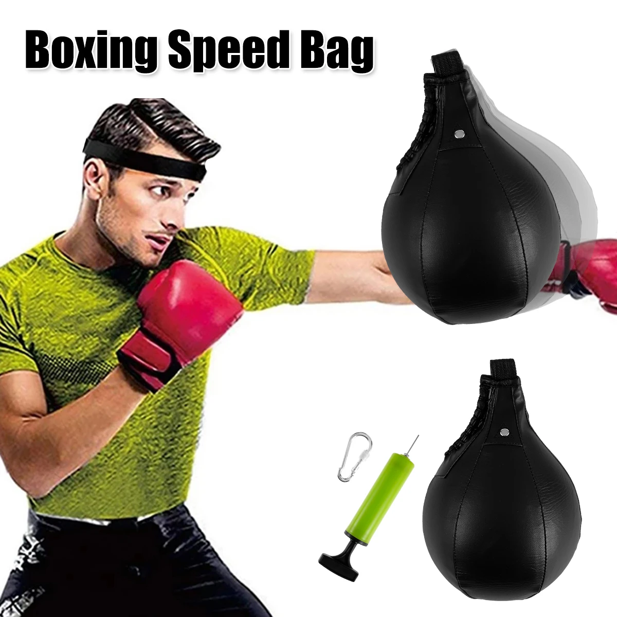 Punching Ball Inflatable Boxing PU Muay Thai Hanging Swivel Boxing Punching Bag 