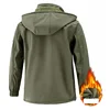 Winter Autumn Tactical Jacket Suit Men Soft Tactical Jackets Waterproof Pants Men Hiking Camping Hood Windbreaker Fleece Jacket 6