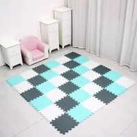 meiqicool baby EVA Foam Play Puzzle Mat/ 18 or 24/lot Interlocking Exercise Tiles Floor Carpet Rug for Kid,Each 29cm*0.8cm 1