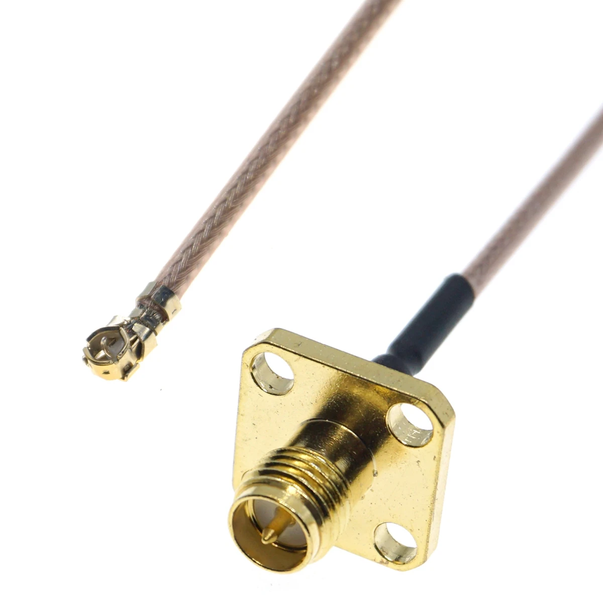 Cabo-DIY-IPX-Mini-MS156-para-RP-SMA-Feminino-Conector-Flange-de-4-Furos ...