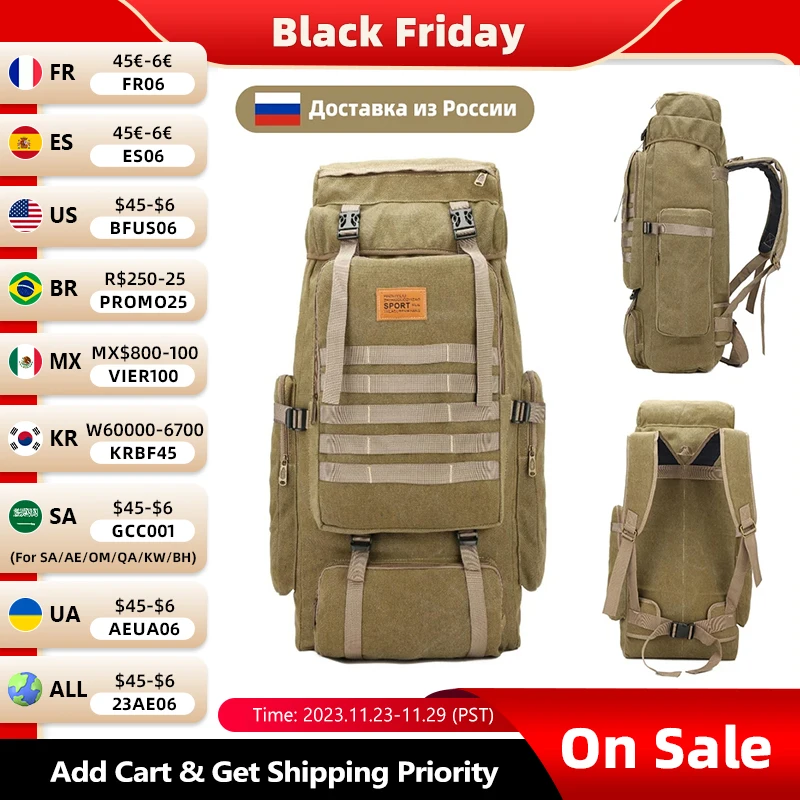 

Men's Tactical Military Backpacks For Trip Trekking Hiking Camping Backpack Phone Pouch Rucksack Bag mochila hombre XA84D
