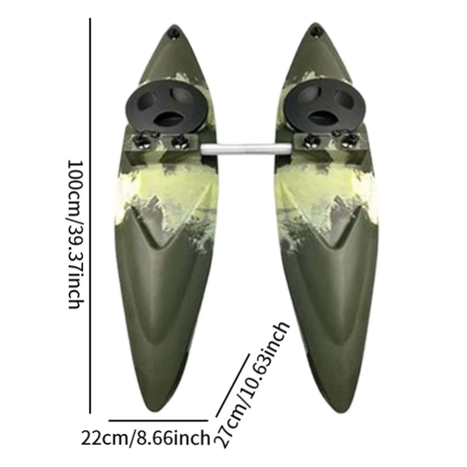 Kayak Stabilizers Outrigger Floats Easy to Install with Arms Rod Kayak Stabilizers Outrigger Floats Easy to Install with Arms Rod