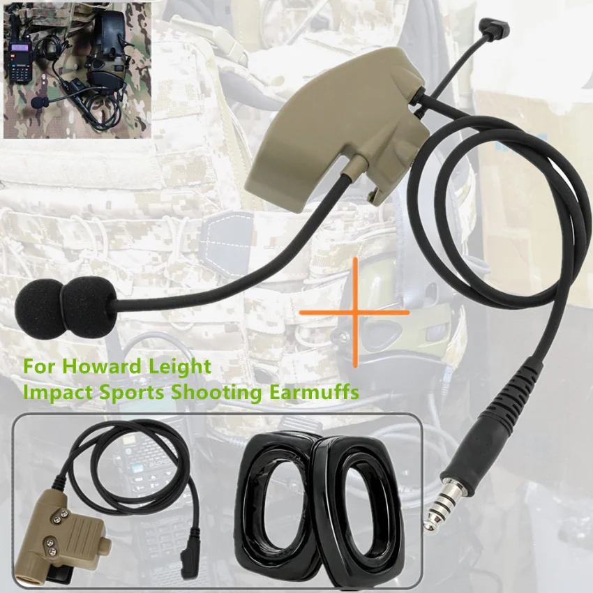 Tactical Headset Electronic Shooting Earmuffs with External Microphone