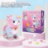 Touch&Voice Controlled Remote Lifelike Walking Cat Toy with Leash,Can Walk, Meow, and Wags Tail, Best Gift for Girls Ages 3+ 3