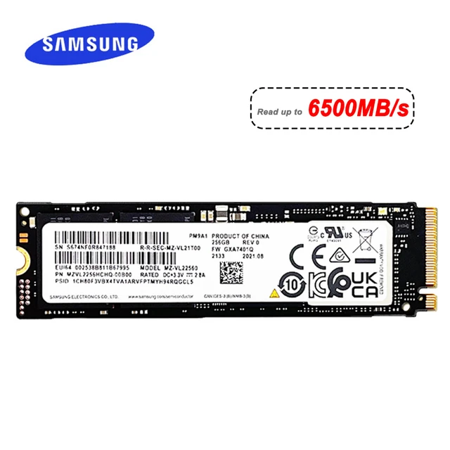 Samsung Pm9a1 Ssd M.2 256gb 512gb 1tb 2tb Nvme Pcie 4.0x3 Internal