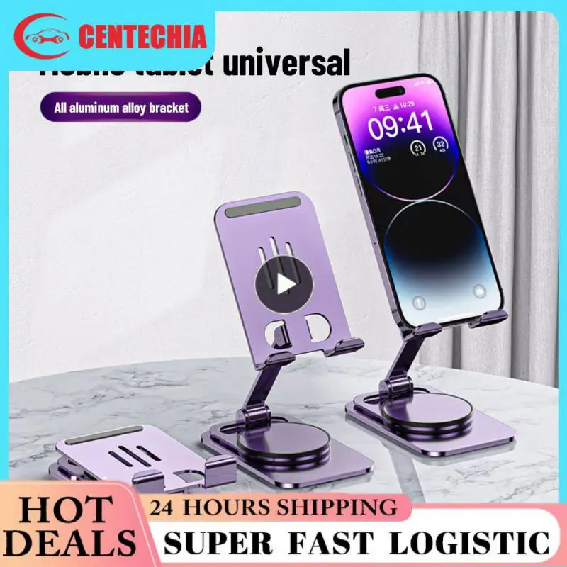 

Настольная подставка для телефона из алюминиевого сплава, устойчивый складной кронштейн, универсальные вращающиеся аксессуары для телефона, утолщенная подставка для смартфона