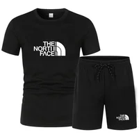 Ensemble de vêtements de sport pour homme, tendance, nouveau t-shirt à manches courtes et pantalon, tenue en 2 pièces, décontractée, pour la course à pied, la salle de sport, l'entraînement, t-shirts 6