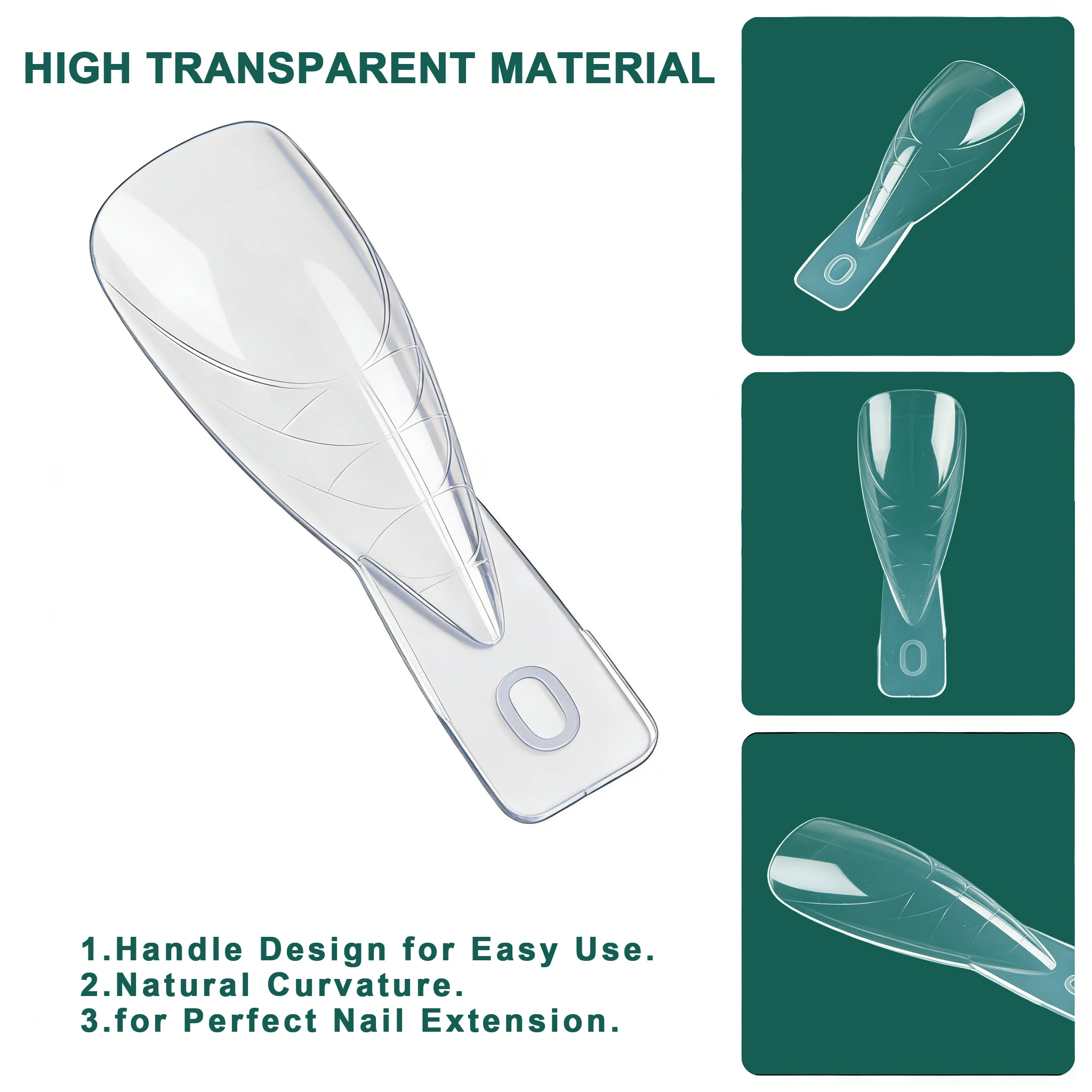 네일팝 포인티드 네일 폼 15 사이즈 전문가용 살롱 품질 간편 사용 재사용 가능 비용 효율적인 네일 연장 폼 홈 150개