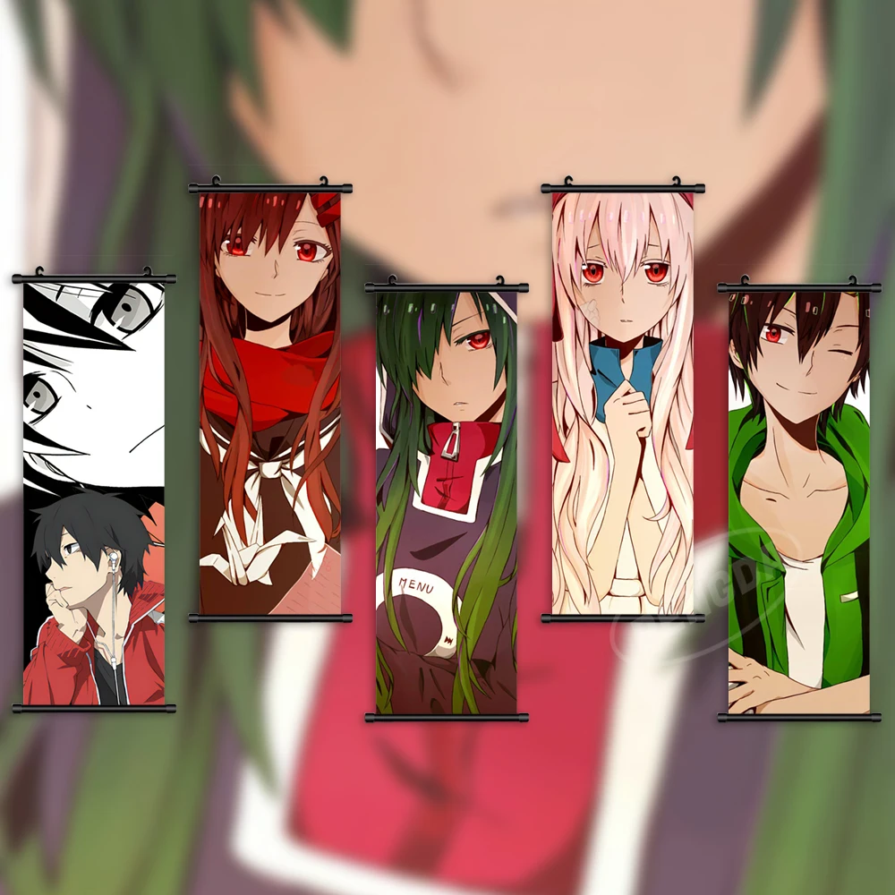 

Home Decor MekakuCity Actors Wall Art Kisaragi Shintaro Painting Hanging Momo Scrolls Canvas Print Anime Picture Poster Bedroom
