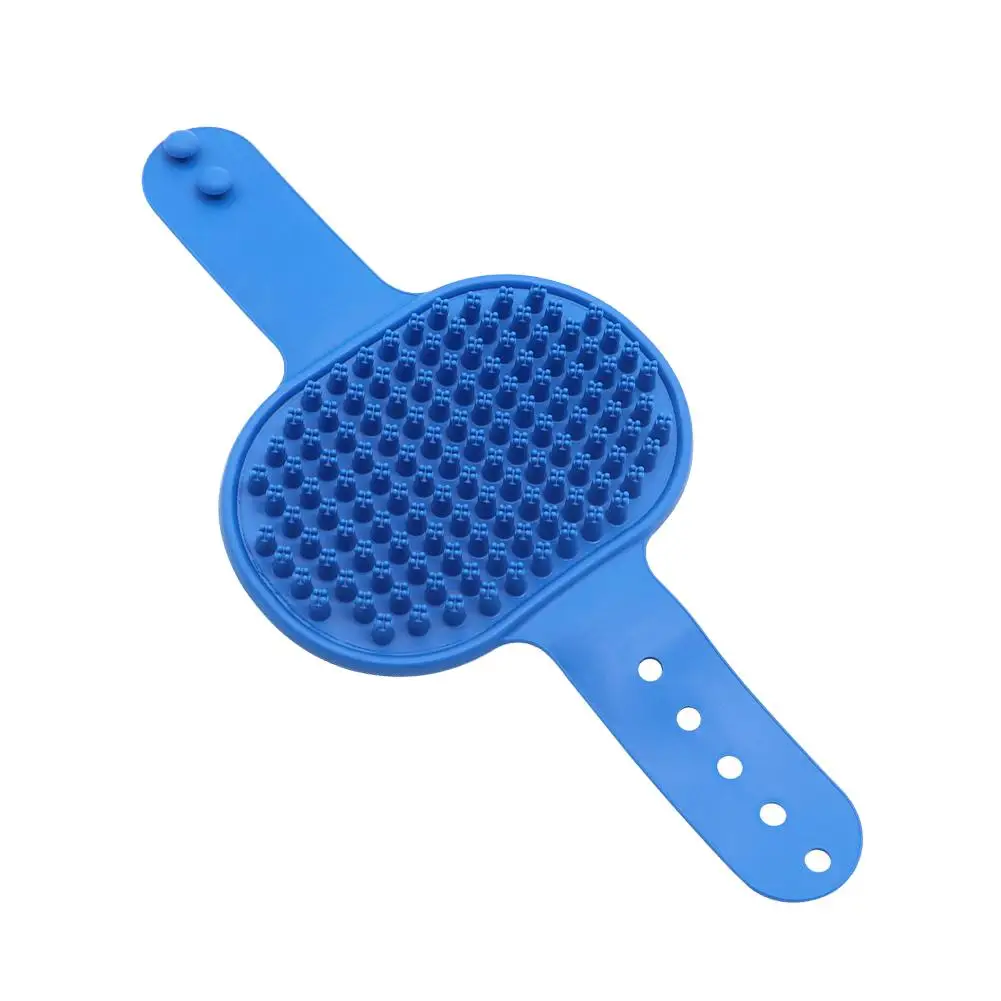 Pet Bath Massage Brush Silicone Scrub Bath Gloves Adjustable And Fixed For Massage And Cleaning Hair Suitable For Cats