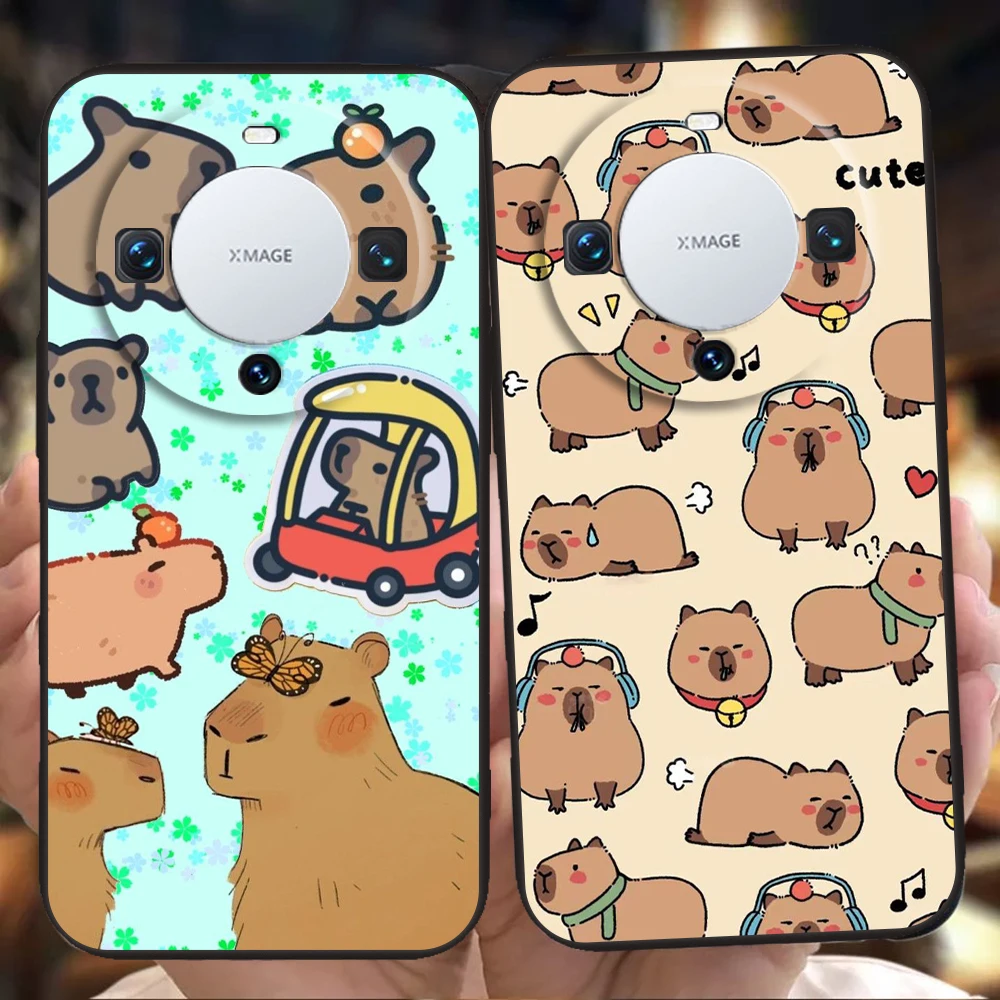 Cartoon Capybara Silicone Phone Case Cover