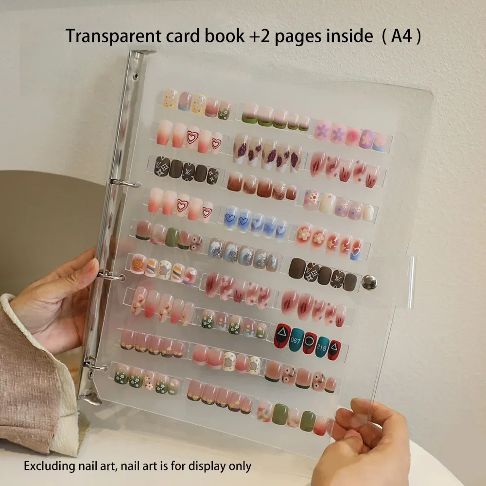 Esposizione di archiviazione per nail art Editor di album Strumento semplice per riporre nail art fai-da-te - immagine 2