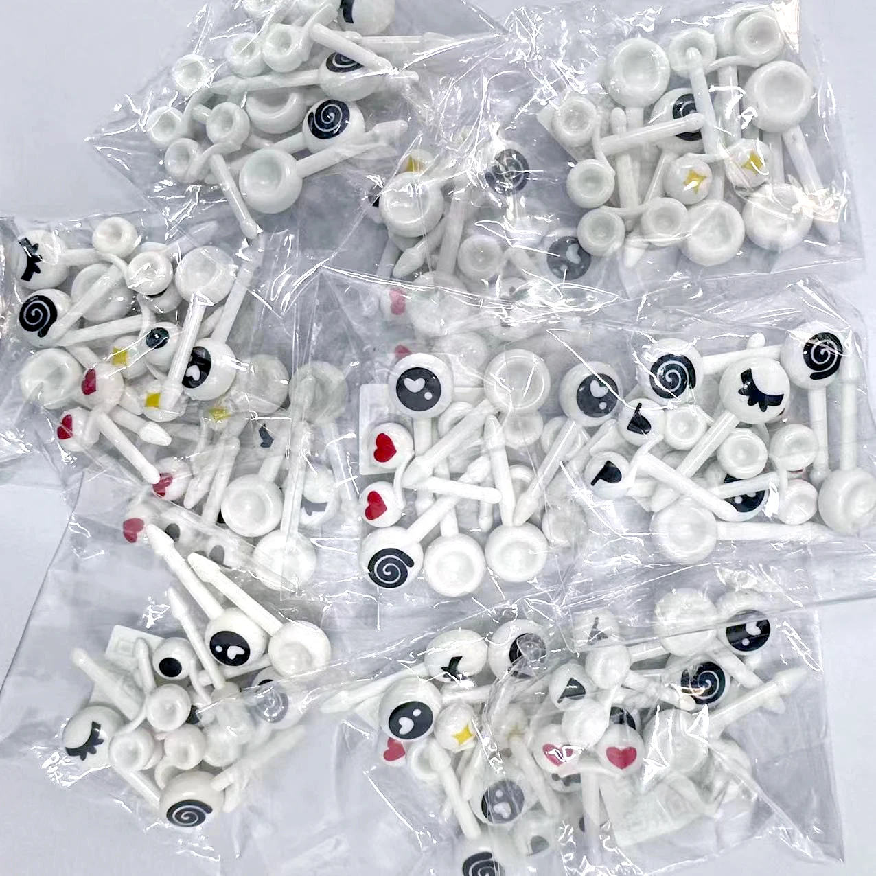 30/50/100Pcs/Set Mini Skewers Cute Cartoon Eyes Kawaii Lunch Bento Box Food Fruit Picks Fork Sticks Buffet Sandwich Toppers fruit fork food picks