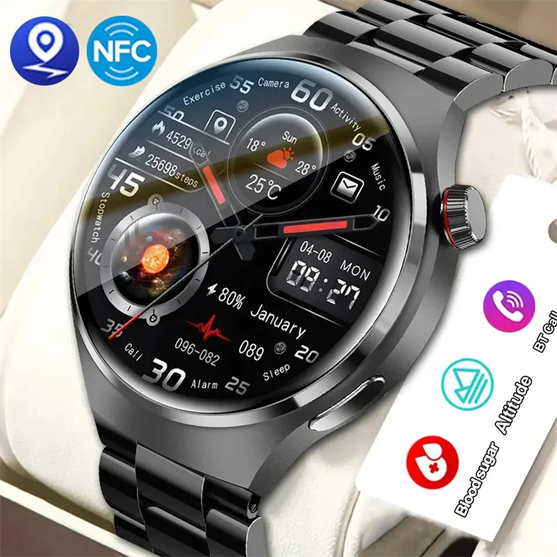 

Смарт-часы для Huawei Watch GT4 Pro мужские, экран 360*360 HD, водостойкие IP68, GPS