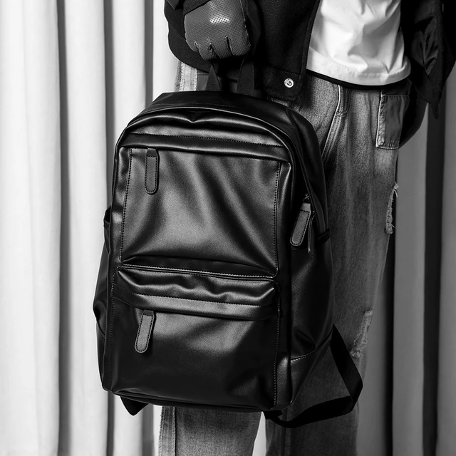 LEBSGE New Large Capacity Plaid Backpack Computer Backpack Trend Bag Big  Bag High Quality PU Leather Men's Bag Travel Backpack - AliExpress
