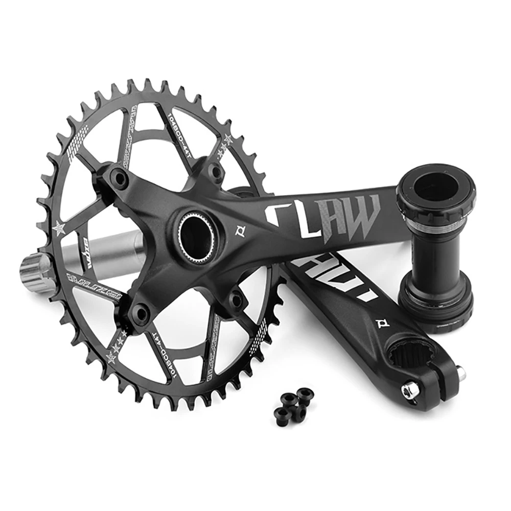 

Prowheel MTB Bicycle Crankset 104BCD 170/175mm 30/32/34/36/38/40/42/46/48/50/52T Round Narrow Sprocket Mountain Bike Accessories