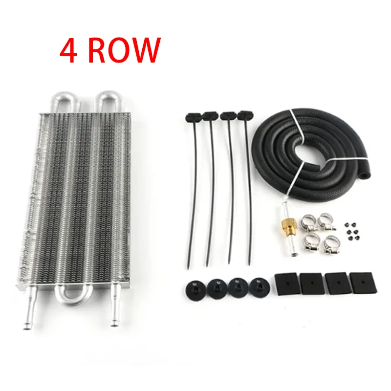 Aluminum Radiator Oil Cooler Kit Aluminum Radiator Kit Oil Cooler Aluminum Transmission Oil Cooler 4Row 6Row 8Row Automatic Stacked Plate Radiator
