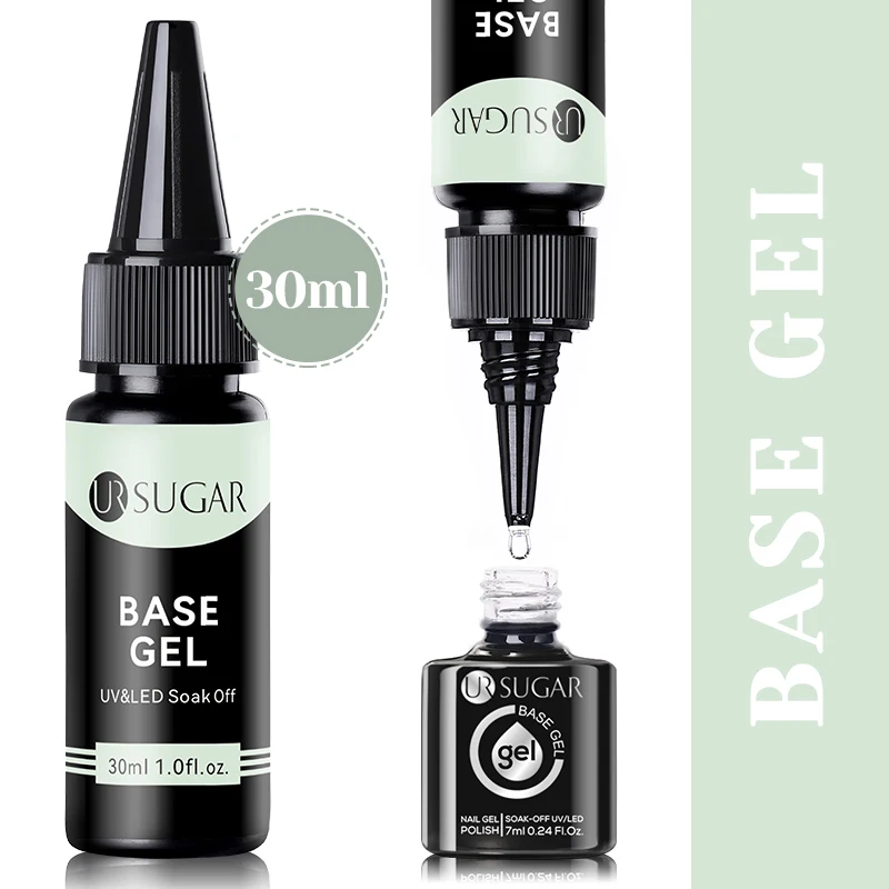 UR SUGAR 30ML Refill Package Base Gel No Wipe Top Coat Matte Top Coat Nail Art Soak Off UV LED Gel Polish Manicure Super Quality