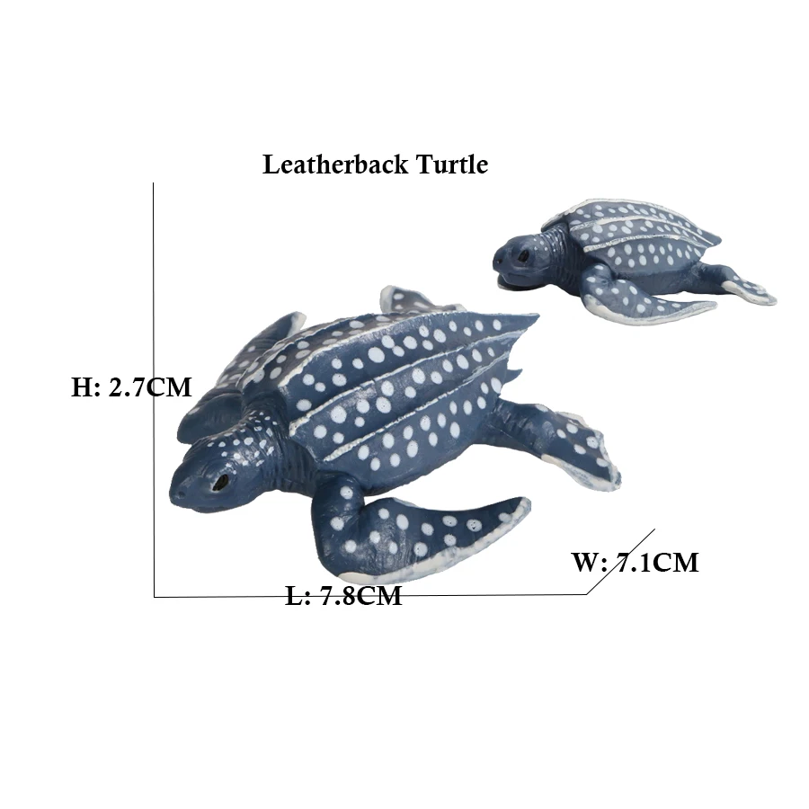 Turtle and Tortoise Action Figure Playset - Sea and Marine Animal Toy Collection