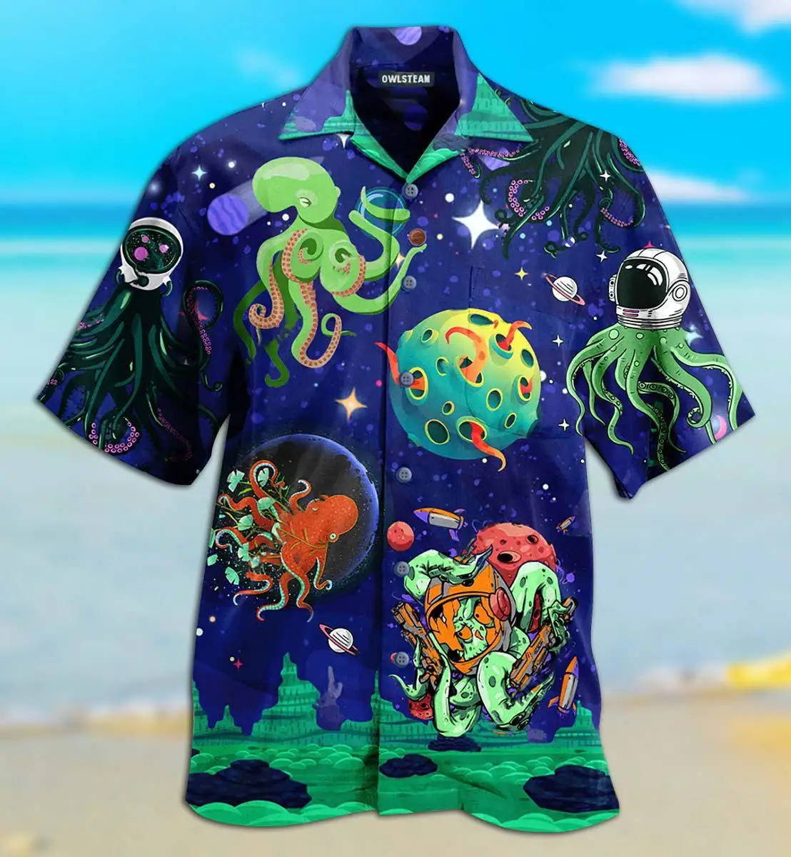 

Brand Men's Shirt Underwater World Short Sleeve Cuban Oversize Hawaiian Tops Ocean Summer Holiday Vacation For Men And Women