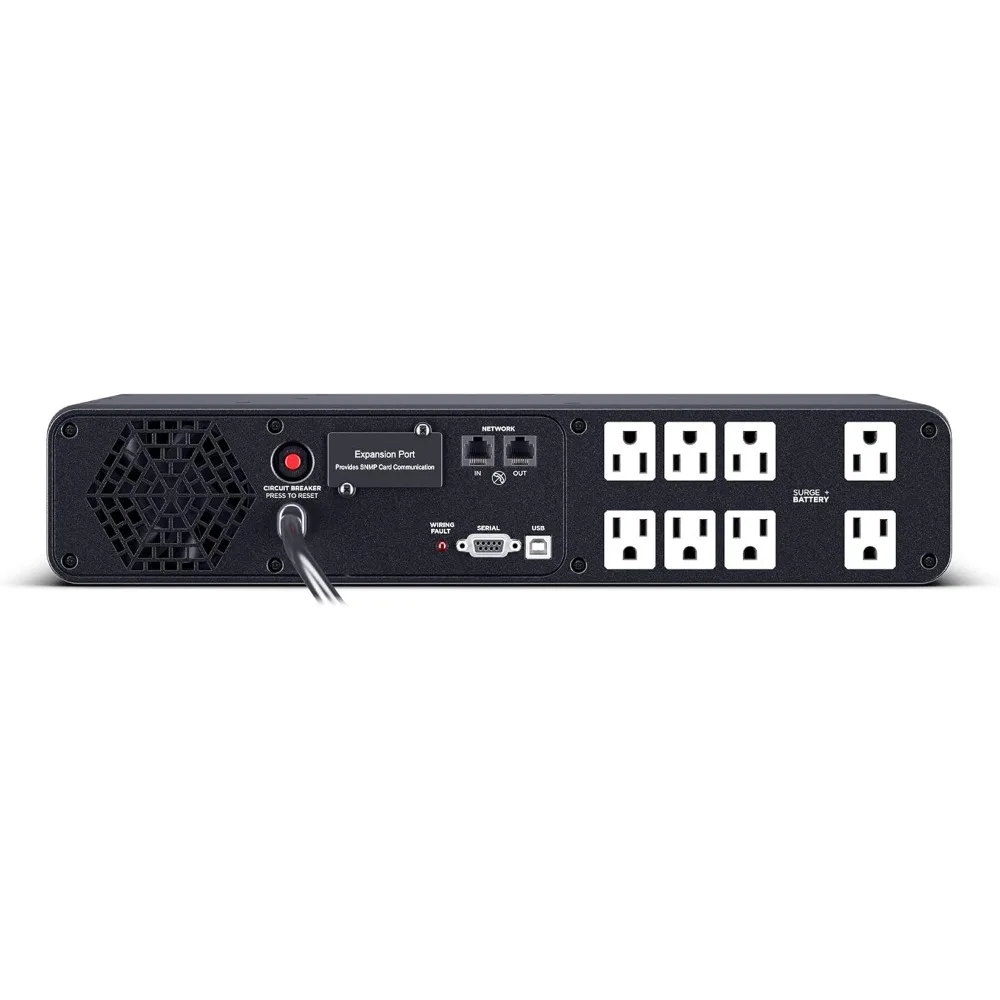 CP1500PFCRM2U PFC Sinewave UPS System, 1500VA/1000W, 8 Outlets, AVR, Short Depth 2U Rackmount 4