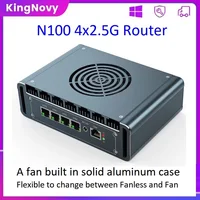Topton Intel 12th Gen Mini PC N100 4x i226 2.5G LAN Firewall Computer Celeron N5105 J4125 PVE pfSense desktop Aluminum with Fan 1