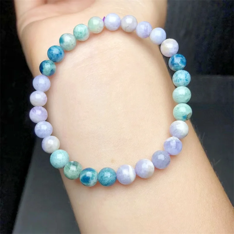 

Natural Colored Sodalite Bracelet Accessories Luxury Jewelry Adjustable Chain Quartz Crystal Stone Bangle 1pcs
