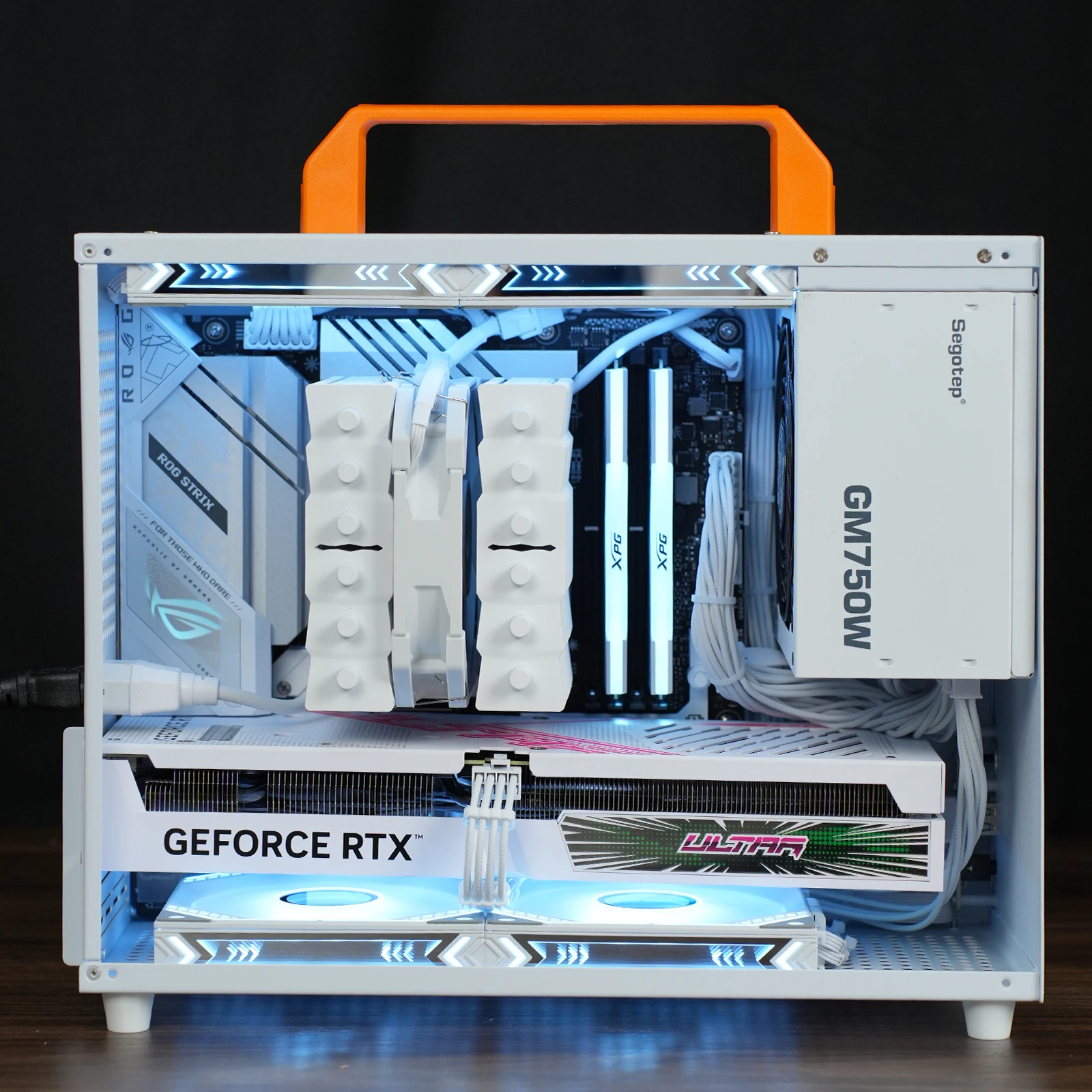 Portable Gaming Pc Case Zunate Portable M ATX/ITX Computer Case