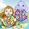 Children Cartoon Animal Dart Board Sticky Ball Rabbit Family Interactive Educational Toy Christmas Gift 1