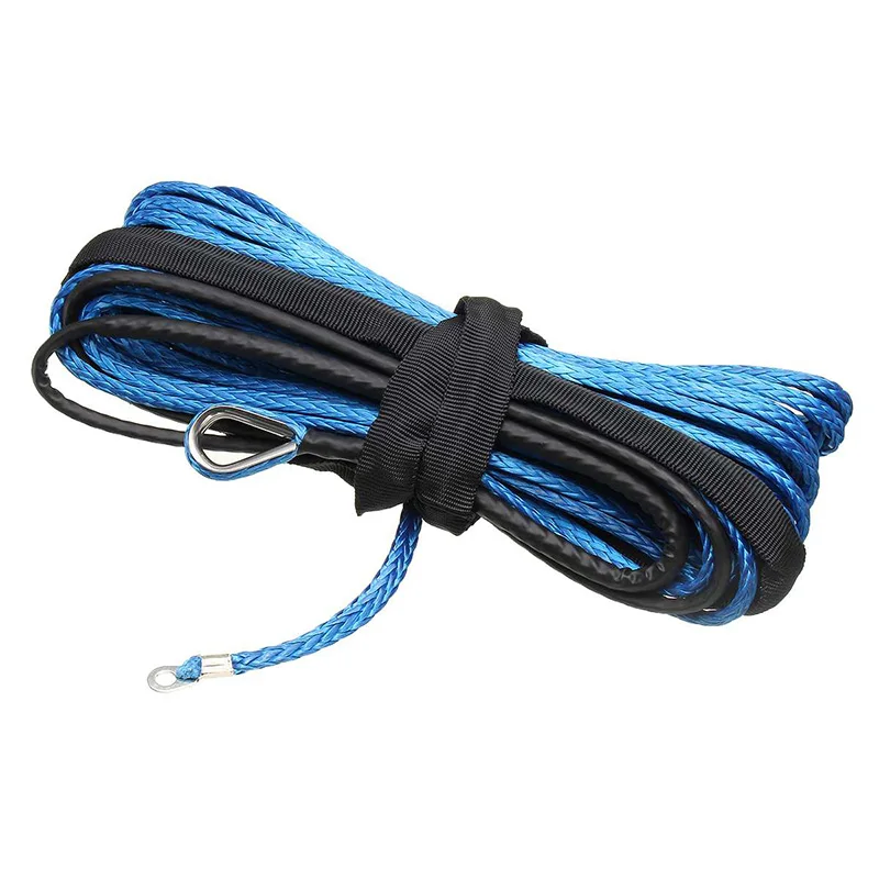 

3/16 Inch X 50 Inch Synthetic Fiber Winch Line Cable Rope 5500+ Lbs + Sheath For Atv Utv 5Mm X15m Synthetic