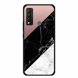 Elegant Marble Black Soft TPU Silicone Phone Case for TCL 20 R 5G (R03.CH.1)