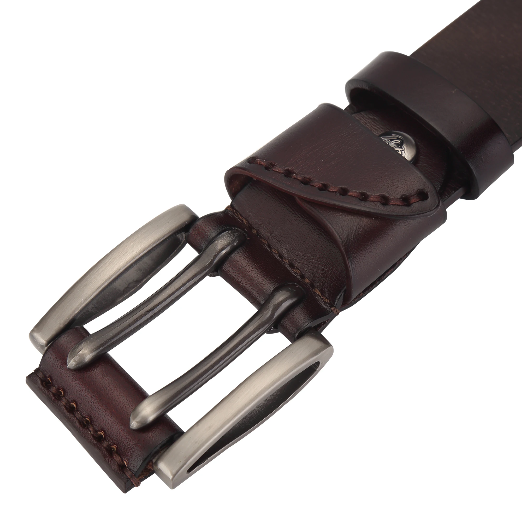 Leather Belt Mens Belt Jeans Belts Mens Genuine Leather Belt Vintage Jeans Belt Strap Double Pin Buckle Designer Leather Belts For Men Male Gift N71247