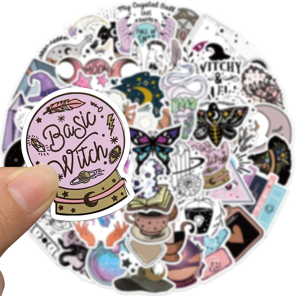 50PCS Bohe Witchy Apothecary Graffiti Sticker Witch Sticker